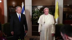 CLEAN : Pope Francis meets Benjamin Netanyahu News Clip