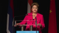 Rousseff, Putin, Xi and Sharma speak at BRICS summit breakfast News Clip
