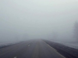 On the winter road Stock Footage
