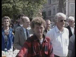 Albania - Protest rally in Shkodra News Clip