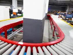 express delivery package sorting assembly line,timelapse. Stock Footage