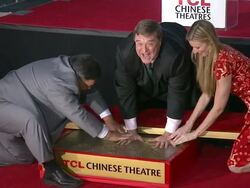 John Goodman at John Goodman Immortalized With Hand And Footprint Ceremony, 11/14/2013 Stock Footage