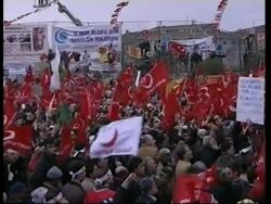 Thousands gather to protest against Pope Benedict XVI's upcoming visit News Clip
