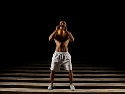 Kettlebell Exercise Stock Footage