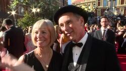 Mark Rylance & Claire van Kampen at Olivier Awards News Clip
