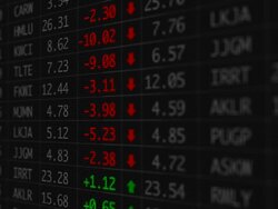 Stock Market Ticker Chart Stock Footage
