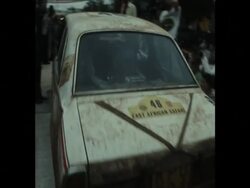 SYND 16-4-74 FINISH OF EAST AFRICAN SAFARI RALLY News Clip
