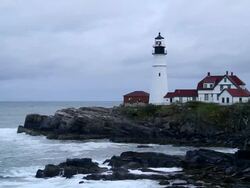 Portland Head Lighthouse, ME Stock Footage