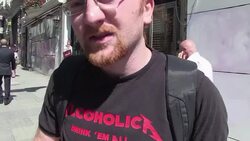 VOICED : Turkish demonstrators rally against alcoh News Clip