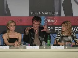 Cannes Film Festival 2009: Inglourious Basterds Press Conference & Arrivals Stock Footage
