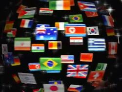Flag Globe HD 720 Stock Footage