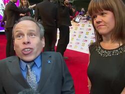 INTERVIEW - Warwick Davis on the awards and his current life at the Pride of Britain awards 2014 on 6th October 2014 in London, England. Stock Footage