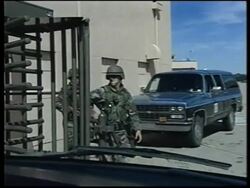 Package following movements of George W. Bush on Sept 11. News Clip