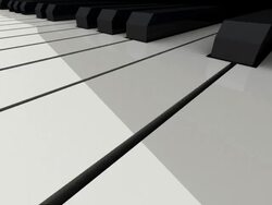 Piano Keyboard Stock Footage