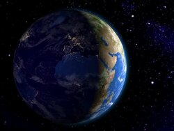 Night in Europe & Africa from space Stock Footage