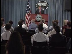 WRAP Rumsfeld, Wolfowitz and Bremer react to assassination of Saddam's sons News Clip