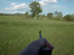 HD - Soldier Walks With a Rifle Stock Footage