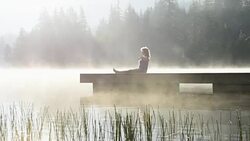 Senior Woman living an active lifestyle Stock Footage