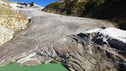Europe's Melting Glaciers: Rhone Stock Footage