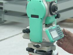Total station (tacheometer) Stock Footage