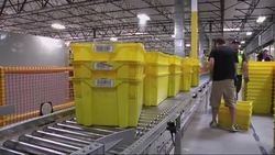 Amazon.com is fulfilling its promise to the state of California by opening three distribution centers around the state. The compromise ended the company's fight against the state's tax on online sales. (Oct. 30) News Clip