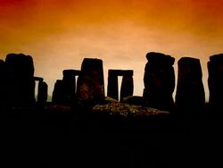 Stonehenge: Ancient prehistoric monument, Wiltshire, UK Stock Footage