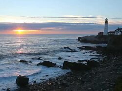 Portland Head Lighthouse Stock Footage