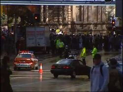 Protest at APEC summit against Bush, the Iraq war and APEC's pro-business agenda News Clip