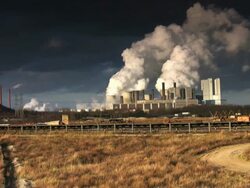 PAL: Coal fired Power Station Stock Footage