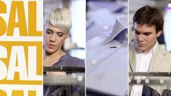 Clothing Store. Video Wall. Stock Footage