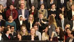 Obama Visits Chicago Law School, Students News Clip