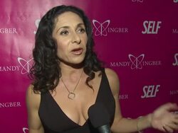 SELF Magazine & Jennifer Aniston Celebrate Mandy Ingber's Yogalosophy DVD Stock Footage
