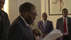 Mugabe reshuffles cabinet; potential rival is out News Clip