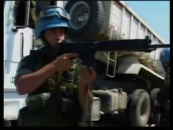 Demonstration against UN in Port au Prince slum after raids News Clip