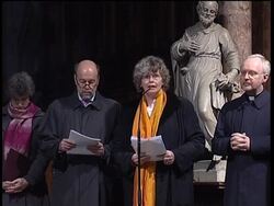 Cardinal acknowledges church guilt in abuse scandal; holds service News Clip