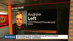 Citron Founder: Why I'm Shorting Motorola Solutions News Clip