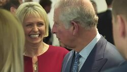 Prince Charles and the Duchess of Cornwall visit ITV Studios News Clip