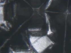 Salt crystals under microscope Stock Footage