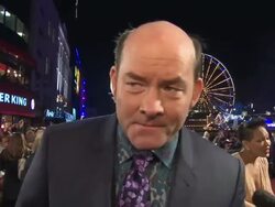 INTERVIEW - David Koechner on the cult of 'Anchorman', being on set, the future of the Franchise at 'Anchorman 2: The Legend Continues' UK film premiere at Leicester Square on December 11, 2013 in London, England. Stock Footage