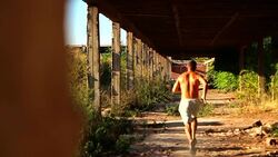 Man running Stock Footage