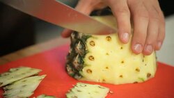 HD Fresh pineapple Stock Footage
