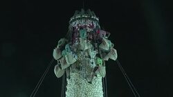 CLEAN : Tough cookies brave heights at Hong Kong bun festival (2) News Clip