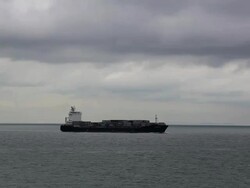 &#1057;ontainer ship. time lapse. Stock Footage