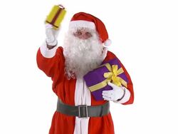 Santa With Presents Stock Footage