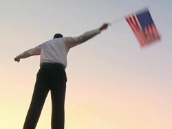 HD SLOW-MOTION: American Patriot Stock Footage