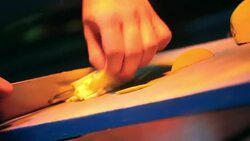 Chef finishing a meal. Stock Footage