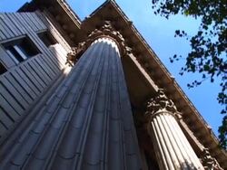Courthouse Pillars Stock Footage