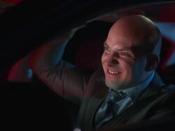 HD DOLLY: Happy Businessman Driving At Night Stock Footage