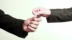 HD: giving car keys Stock Footage