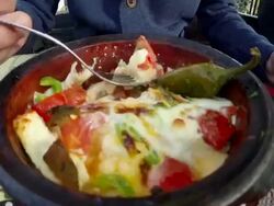 Clay pot meal Stock Footage